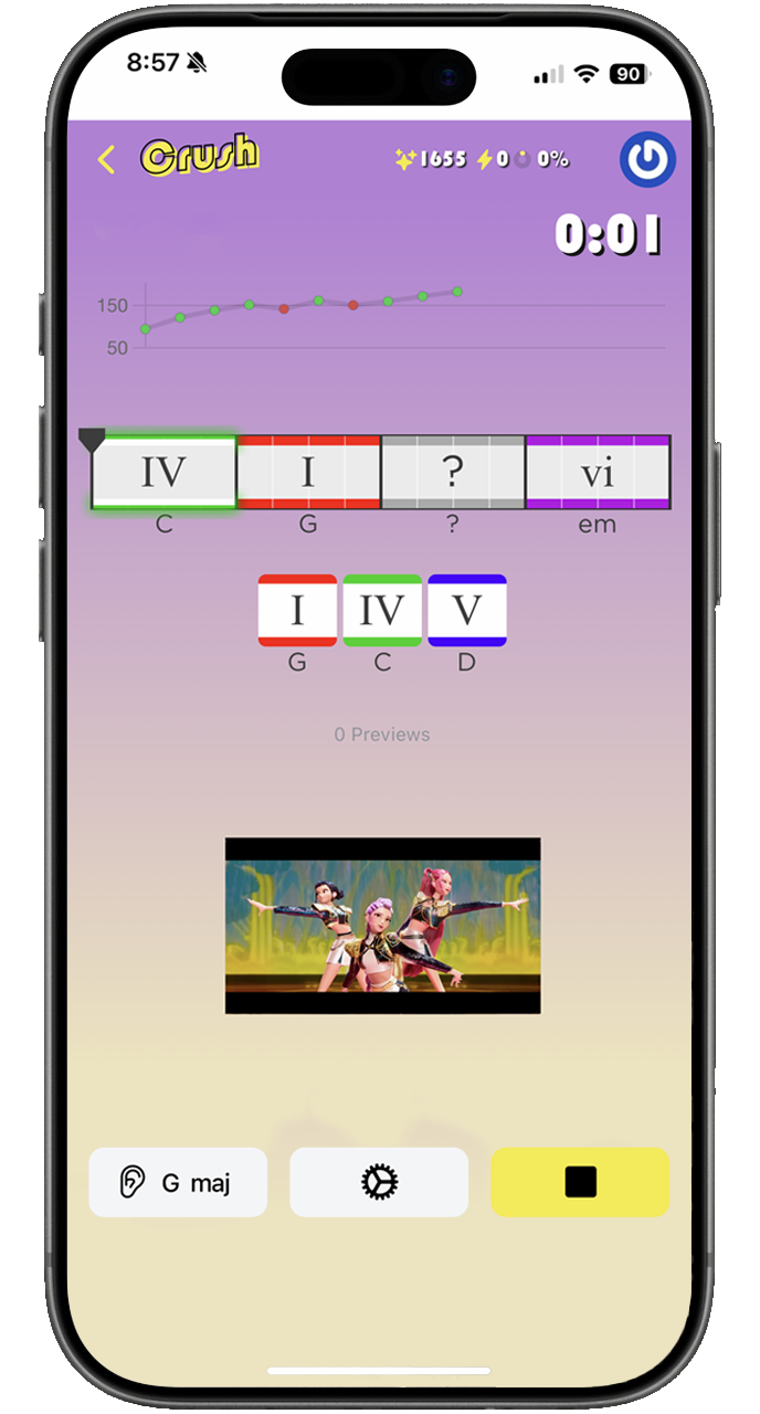 Chord Crush screenshot on iPhone